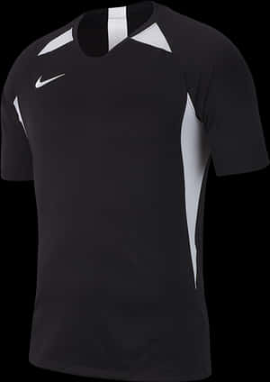 Nike Blackand White Athletic Shirt PNG image with transparent background