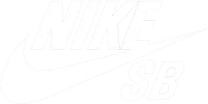Nike S B Logo Blackand White PNG Image