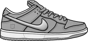 Nike Sneaker Illustration PNG Image