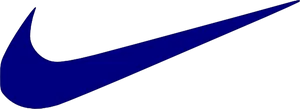 Nike Swoosh Logo Blue PNG Image