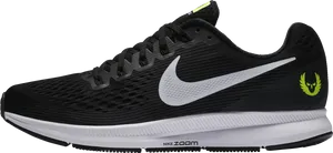 Nike Zoom Running Shoe Side View PNG Image