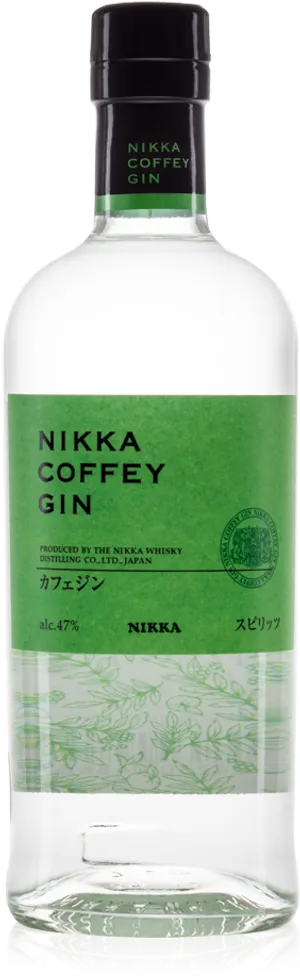 Nikka Coffey Gin Bottle PNG Image