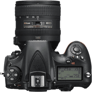 Nikon D S L R Camerawith Zoom Lens PNG image with transparent background
