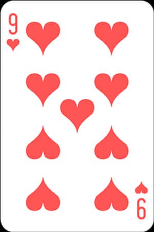 Nine_of_ Hearts_ Playing_ Card PNG image with transparent background