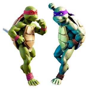 Ninja Turtle Action Pose Png Bbn PNG Image