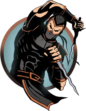 Ninja Warrior Readyfor Battle PNG Image