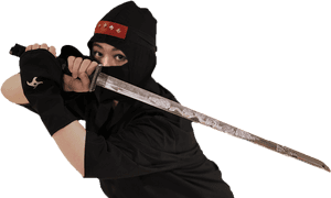 Ninjain Blackwith Sword PNG image with transparent background