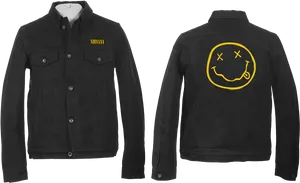 Nirvana Smiley Face Jacket PNG Image