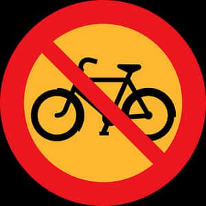 No Bicycles Sign PNG image with transparent background