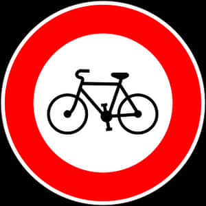 No Bicycles Sign PNG image with transparent background