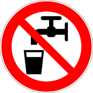 No Drinking Sign PNG Image