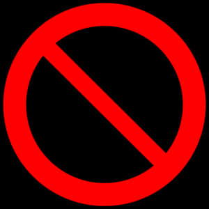 No Drinking Sign PNG image with transparent background