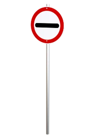 No Entry Sign Against Black Background PNG Image