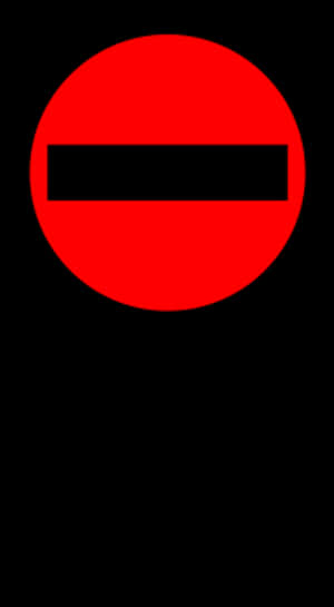 No Entry Sign PNG image with transparent background