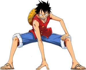 No Matter How Hard Or Impossible It Is ,never Lose - Monkey D Luffy Full Body PNG image with transparent background