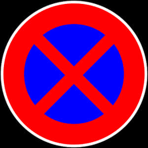 No Parking Sign Graphic PNG image with transparent background