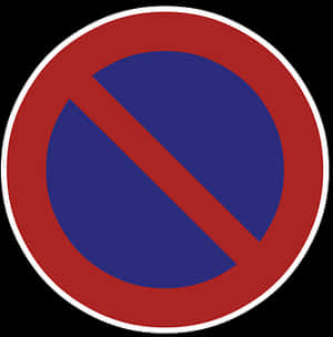 No Parking Sign Graphic PNG image with transparent background