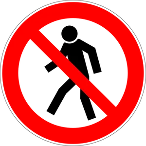 No Sign Redand Black PNG Image