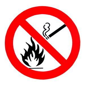 No Smoking And Open Flame Sign PNG Image