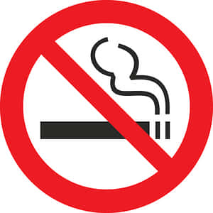 No Smoking Sign PNG image with transparent background