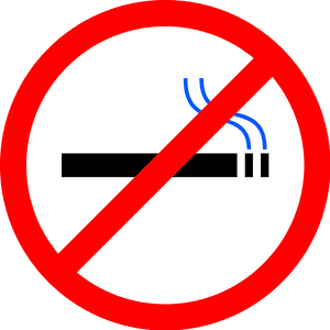 No Smoking Sign Graphic PNG