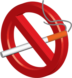 No Smoking Sign Graphic PNG