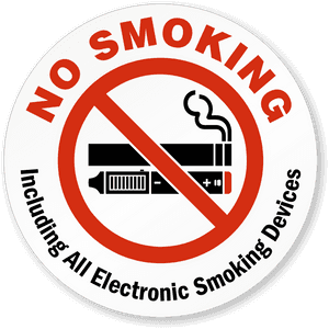 No Smoking Sign Including Electronic Devices PNG