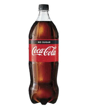 No Sugar Cola Bottle PNG Image