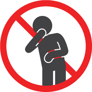 No Vomiting Sign Graphic PNG image with transparent background