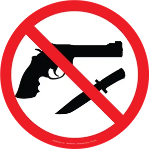 No Weapons Sign PNG Image