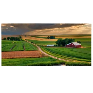 North Dakota Farming Landscape Png 6 PNG Image