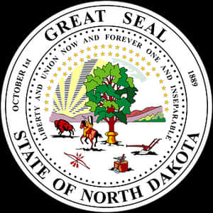 North Dakota State Seal PNG image with transparent background
