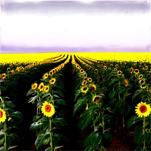 North Dakota Sunflower Fields Png Ohx PNG Image