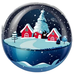 North Pole Snow Globe Scene Png Ebp80 PNG Image