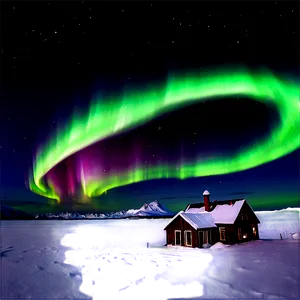 Northern Lights Over North Pole Png 62 PNG Image