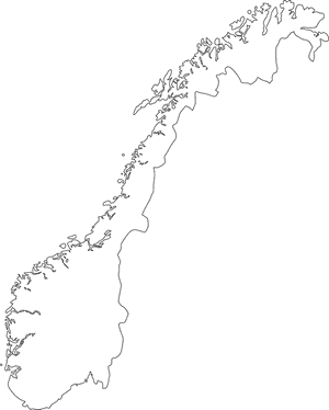 Norway, Map, Country, Europe, Norwegian - Norway Map Outline, HD Png Download PNG