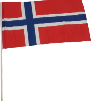 Norwegian Flag Display PNG Image