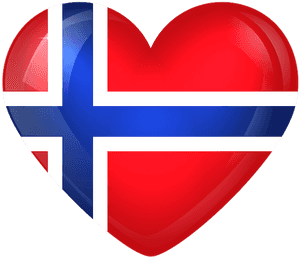 Norway Flag Heart Png, Transparent Png PNG