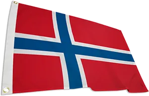 Norwegian Flag Waving PNG Image