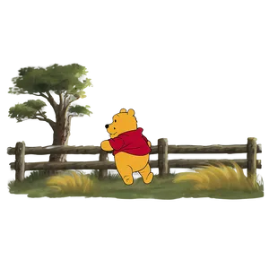 Nostalgic Classic Pooh Scene Png Lfj27 PNG Image