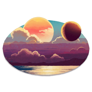 Nostalgic Sunset Horizon PNG 06252024 PNG with transparent background