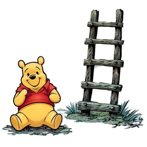 Nostalgic Winnie The Pooh Art Png Wvv1 PNG Image