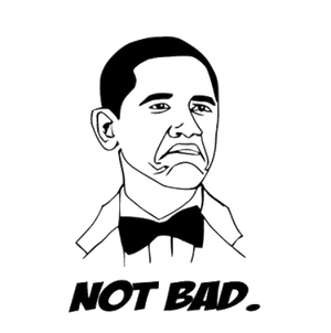 Not Bad Obama Face Transparent PNG PNG