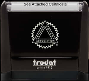 Notary Association Stamp Trodat Printy4913 PNG image with transparent background