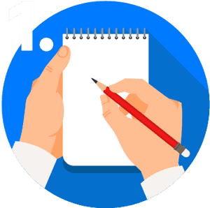 Note Taking Concept Illustration PNG image with transparent background
