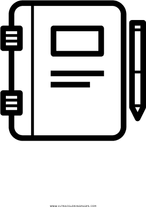 Notebookand Pen Icon PNG image with transparent background