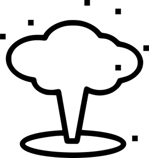 Nuclear Explosion Icon PNG Image