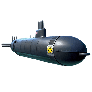Nuclear Powered Submarine PNG wou68 PNG image with transparent background