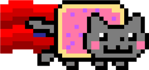 Nyan Cat Period - Nyan Cat Minecraft, HD Png Download PNG image with transparent background