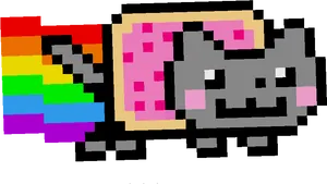 Nyan_ Cat_ Pixel_ Art.png PNG Image